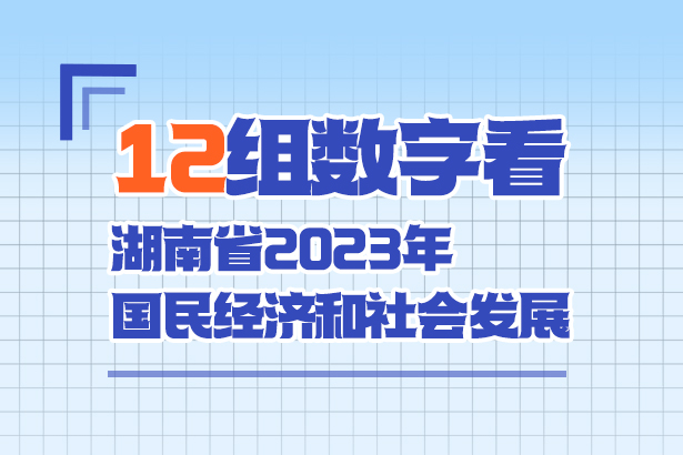 12組數字看湖南省2023年國民經(jīng)濟和社會(huì )發(fā)展